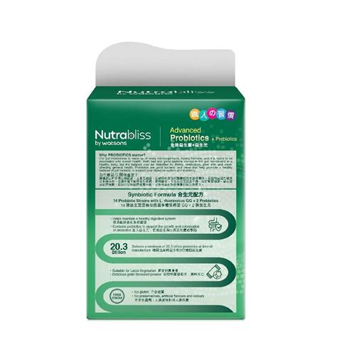 nutrabliss probiotics|Nutrabliss by wat. sons probiotics and prebiotics sachet (sold per .